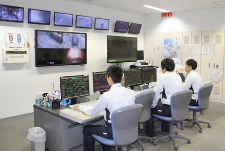 設備管理 モニター監視による焼却炉運転管理